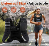 Adjustable Weighted Vest with Reflective Stripes